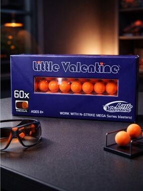 NIB -Little Valentine Speed Darts 60X Refill Pack - N-Strike Mega Series Blaster